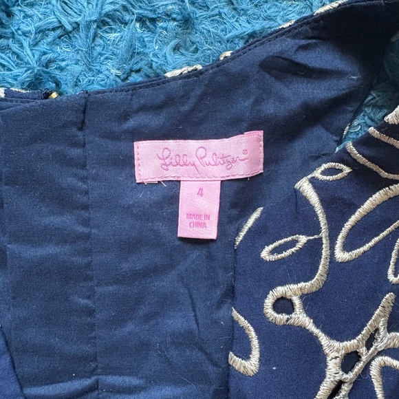 LILLY PULITZER Embroidered Sand Dollar Augusta Dress 12 - Picture 4 of 4